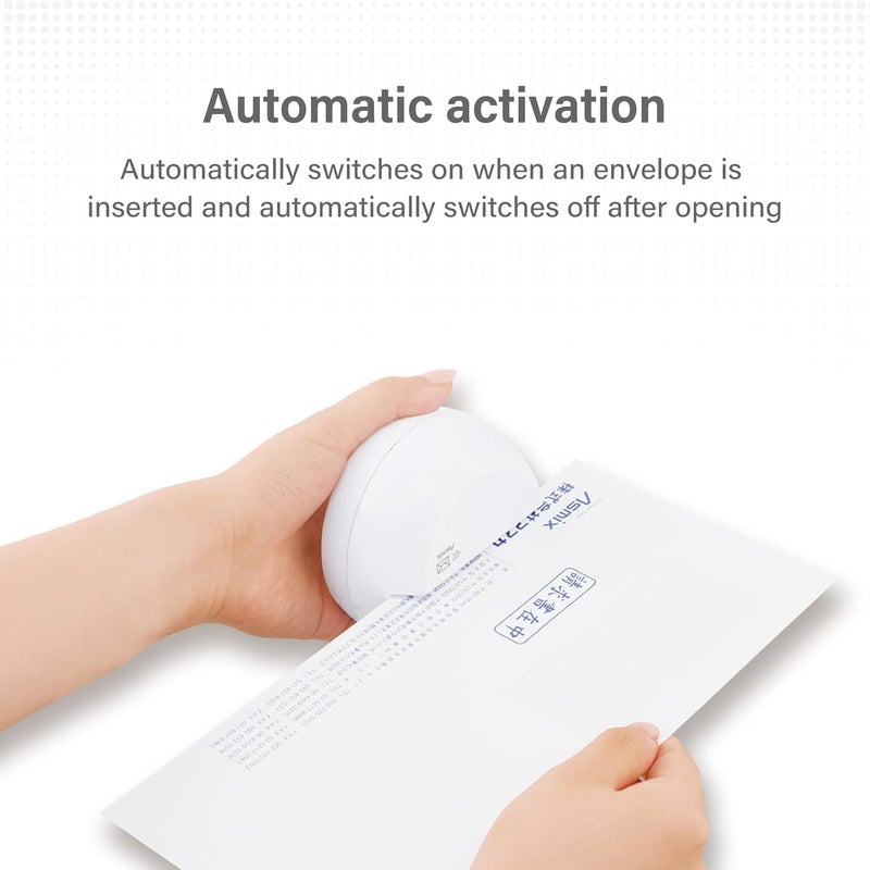 Asmix Electric Letter Opener,LO85W White Letter openers Envelope, Envelope Opener, (Japan Import) - Image 2